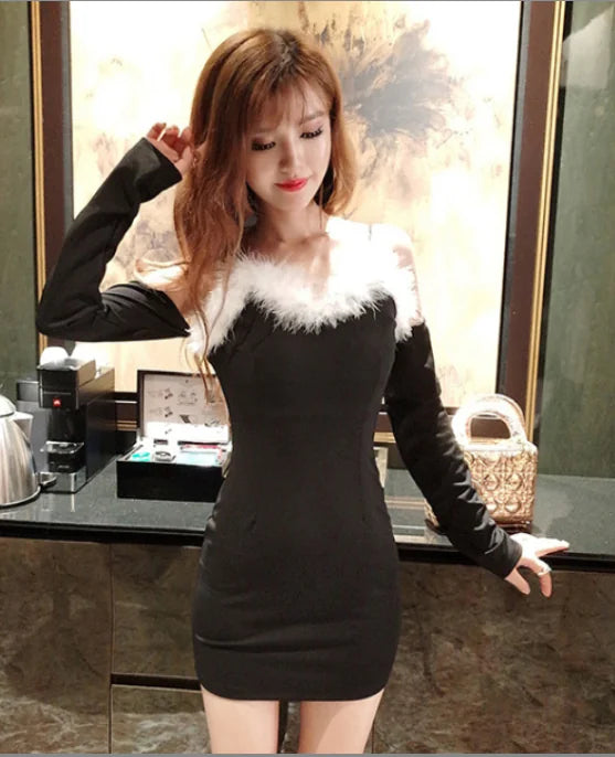 Nightclub Women's Dress - Spaghetti Strap Style