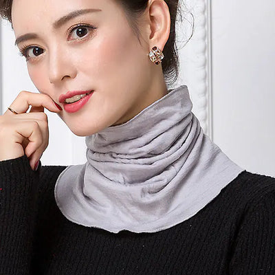 Autumn Winter 100% Wool Double-Layer Neck Warmer