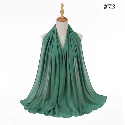 86 Color Pearl Chiffon Bubble Scarf for Women