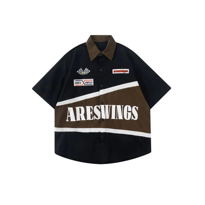 American Vintage Embroidered Heavy Bike T-Shirt