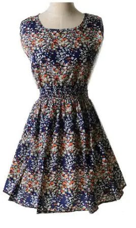 2018 Summer Plus Size Floral Chiffon Dress and Skirt - ActOn