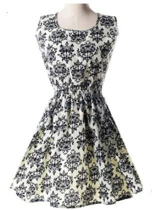 2018 Summer Plus Size Floral Chiffon Dress and Skirt - ActOn