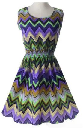 2018 Summer Plus Size Floral Chiffon Dress and Skirt - ActOn