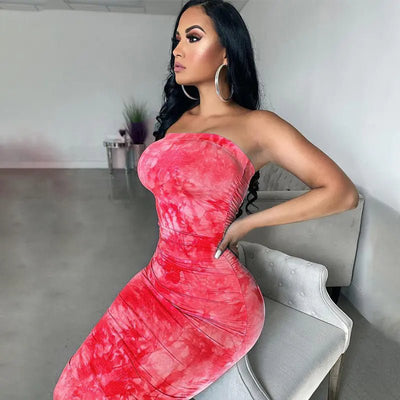 2020 Summer Women's Off - Shoulder Floral Dress - ActOn