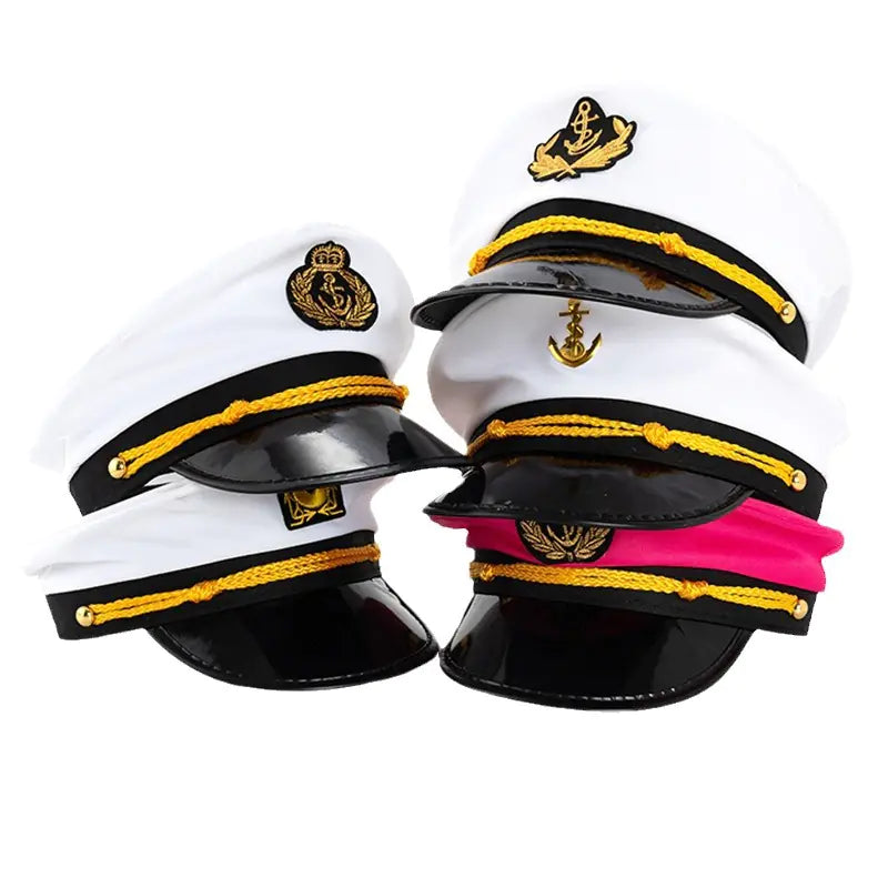 Wholesale White Captain Hat for Role Play and Parties