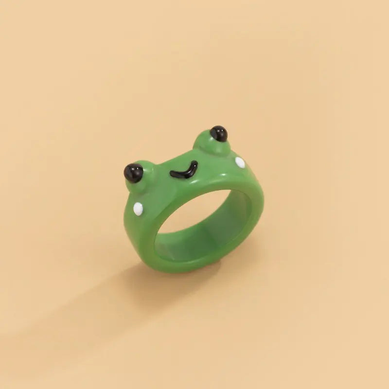 Cute Simple Boyfriend Exclusive Lonely Frog Ring