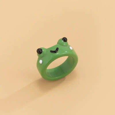 Cute Simple Boyfriend Exclusive Lonely Frog Ring
