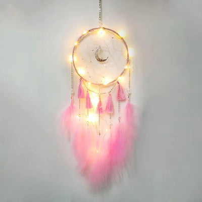 Handmade LED Dream Catcher for Bedroom Decor (1 PCS)