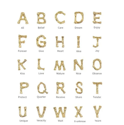 S925 Silver Needle Letter Earrings for Women