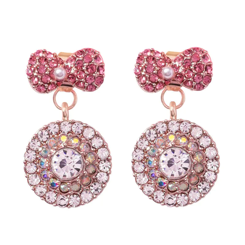 Pink Bowknot Stud Earrings