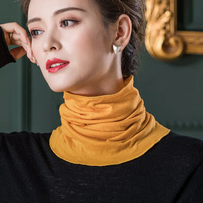 Autumn Winter 100% Wool Double-Layer Neck Warmer