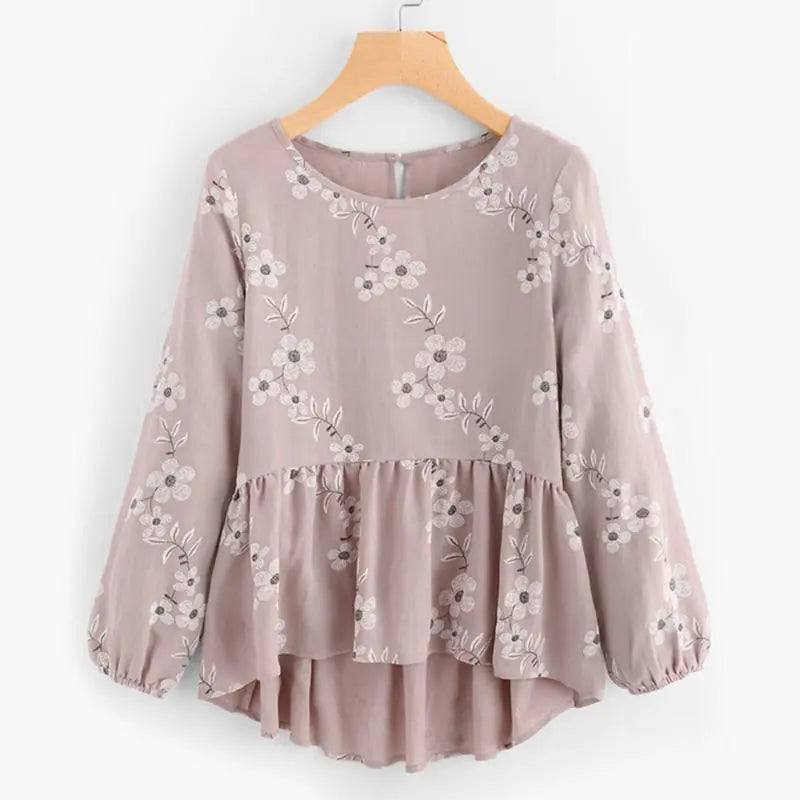 Irregular Floral Dress - New Women's Fashion