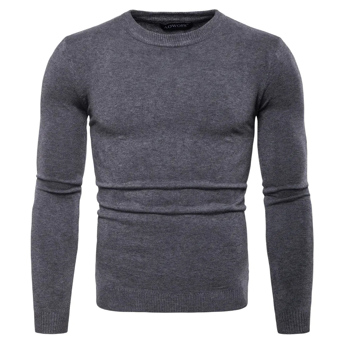 Men's Long Sleeve Round Neck Knitted Sweater