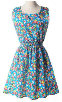 2018 Summer Plus Size Floral Chiffon Dress and Skirt