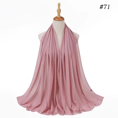 86 Color Pearl Chiffon Bubble Scarf for Women