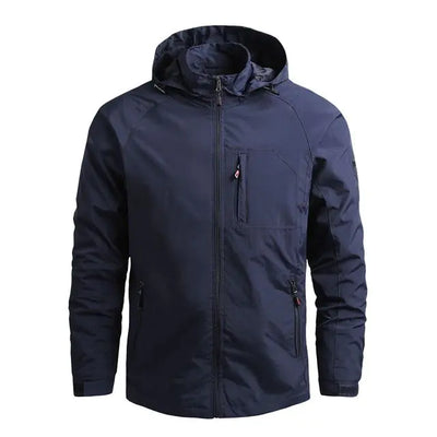 Men's Windproof Warm Casual Jacket for Outdoor Use