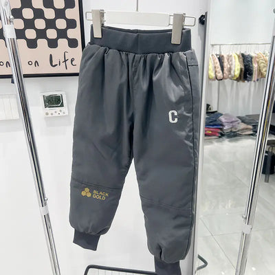 Kids' Thick Winter Waterproof Down Pants for Boys & Girls