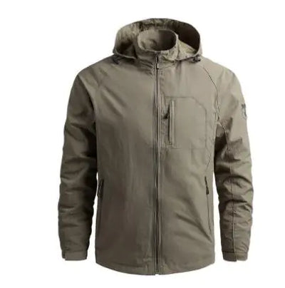 Men's Windproof Warm Casual Jacket for Outdoor Use