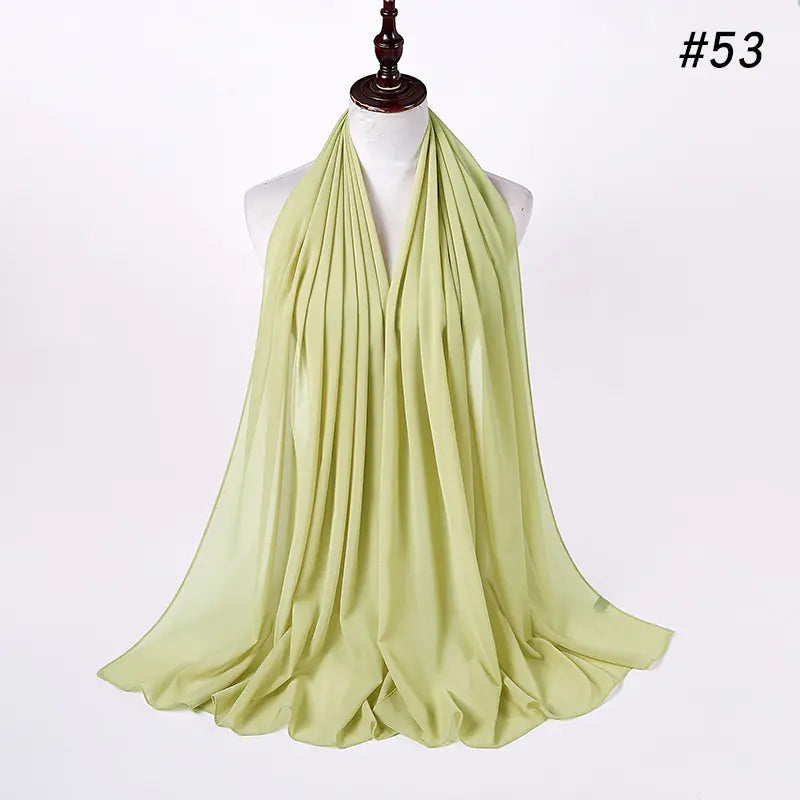 86 Color Pearl Chiffon Bubble Scarf for Women