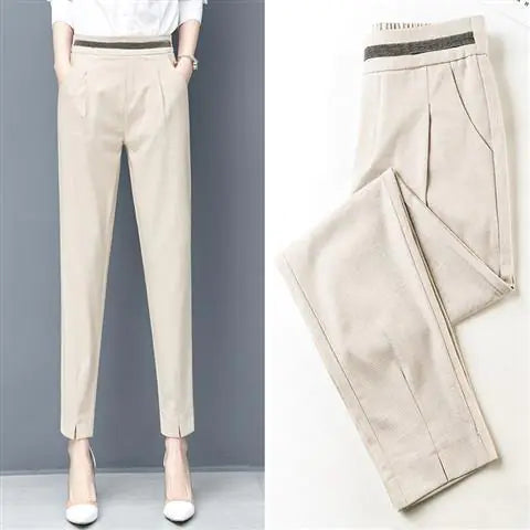 Slim Casual Women's Thin Suit Pants