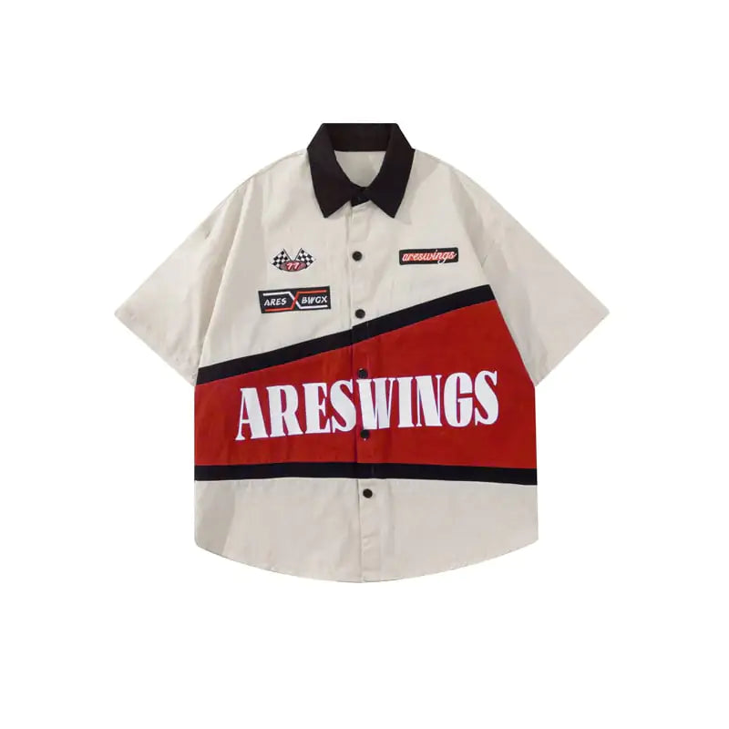 American Vintage Embroidered Heavy Bike T-Shirt