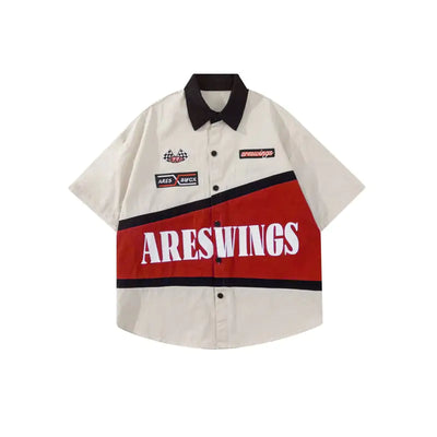 American Vintage Embroidered Heavy Bike T-Shirt