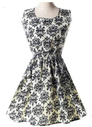 2018 Summer Plus Size Floral Chiffon Dress and Skirt