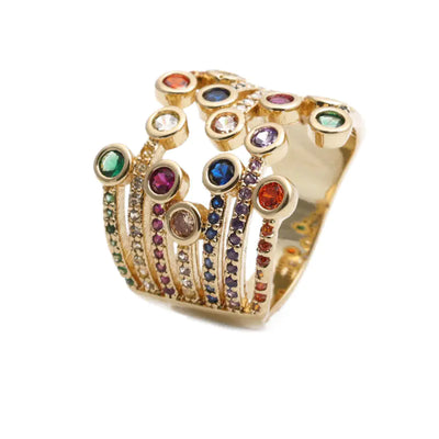 New Arrival Multi-Layer Zircon Open Ring (Customizable)