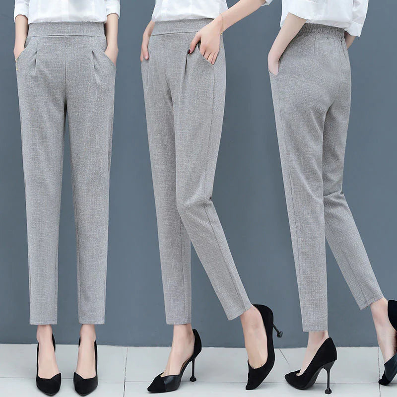 Slim Casual Women's Thin Suit Pants