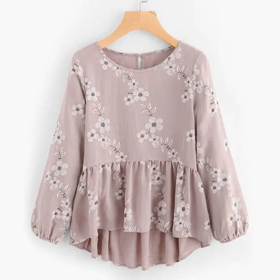 Irregular Floral Dress - New Women's Fashion