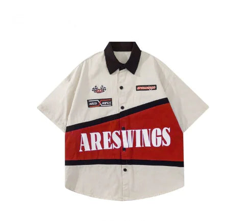 American Vintage Embroidered Heavy Bike T-Shirt