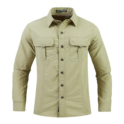 Men's Long Sleeve Quick-Dry Outdoor Shirt for Spring/Summer