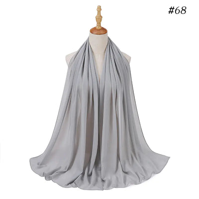 86 Color Pearl Chiffon Bubble Scarf for Women