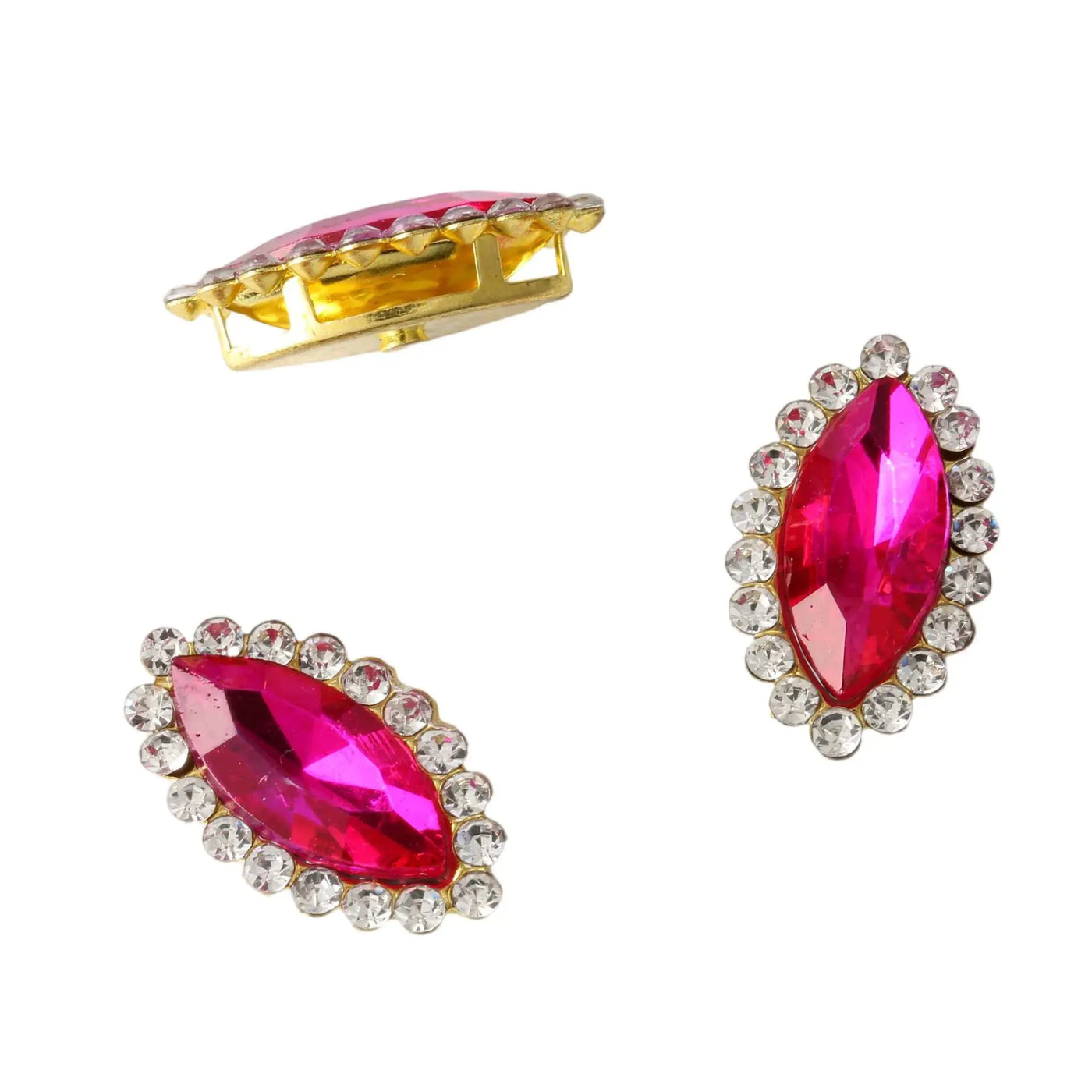 Colorful Glass Teardrop Rhinestone Hair Accessories