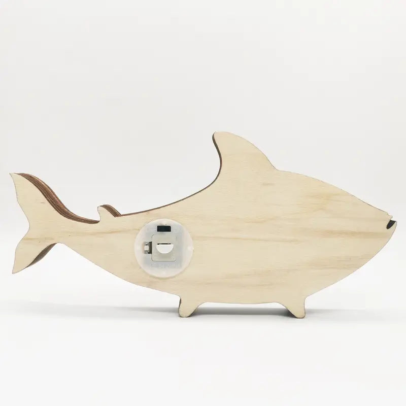 Wooden Fish Carving - Creative Ocean Art Desktop Decor