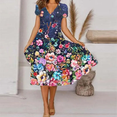 Spring Floral Dress for Women