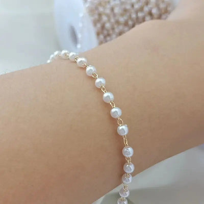 DIY Pearl Chain Earring Kit with Beads and Accessories