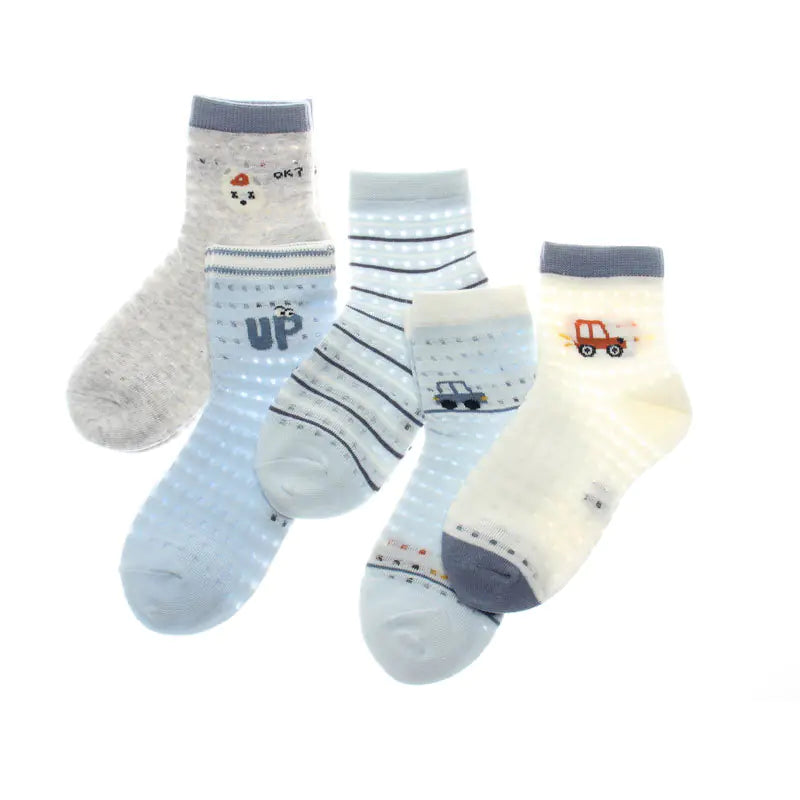 Kids' Cotton Socks for Boys and Girls (Spring/Summer)