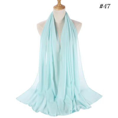 86 Color Pearl Chiffon Bubble Scarf for Women