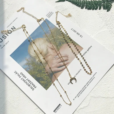 Fashionable Simple Choker Necklace with Layered Design