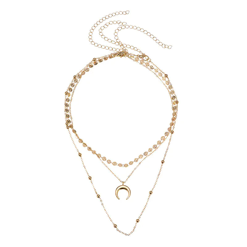 Fashionable Simple Choker Necklace with Layered Design