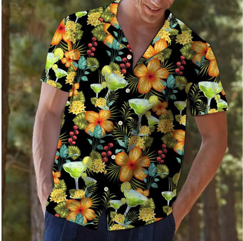 Hawaiian Casual Cotton Shirt for Men