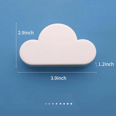 1pc Cloud Magnetic Key Hook with Sticky Ring Holder