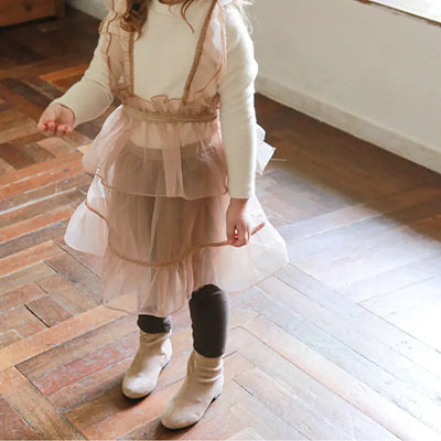 Girls' Sweet Fluffy Padded Culottes Skirts