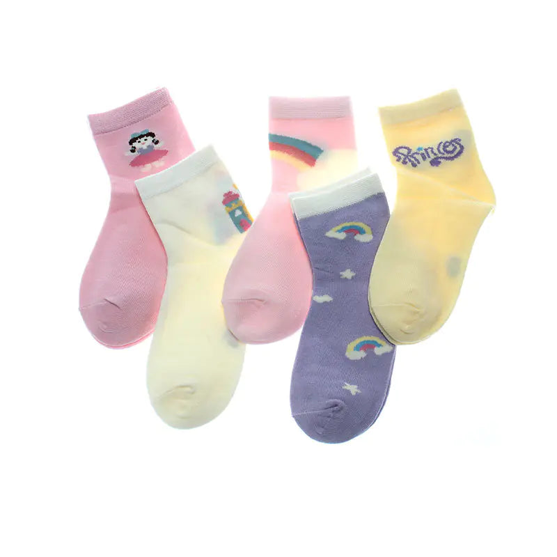 Kids' Cotton Socks for Boys and Girls (Spring/Summer)