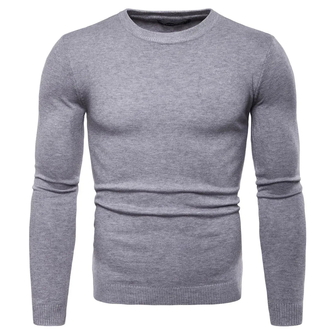 Men's Long Sleeve Round Neck Knitted Sweater