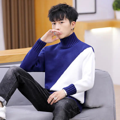 Men's Warm Long Sleeved Turtleneck Sweater