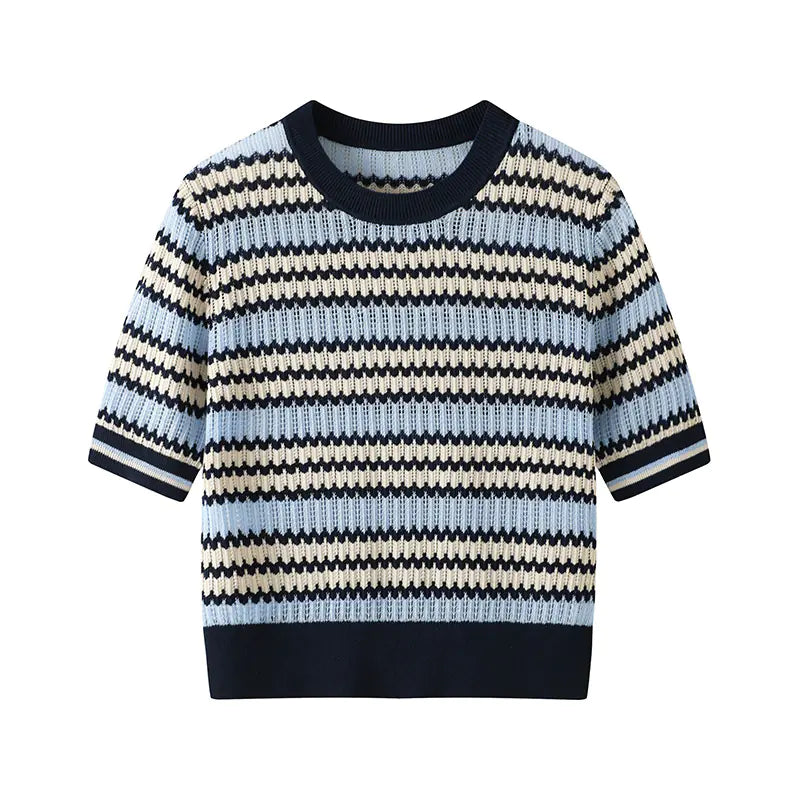 Knit Short Sleeve Top