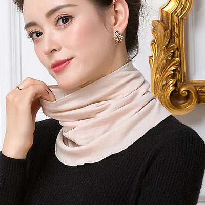 Autumn Winter 100% Wool Double-Layer Neck Warmer