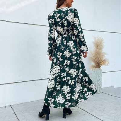 2023 Women's Fashion Asymmetrical Floral Dress